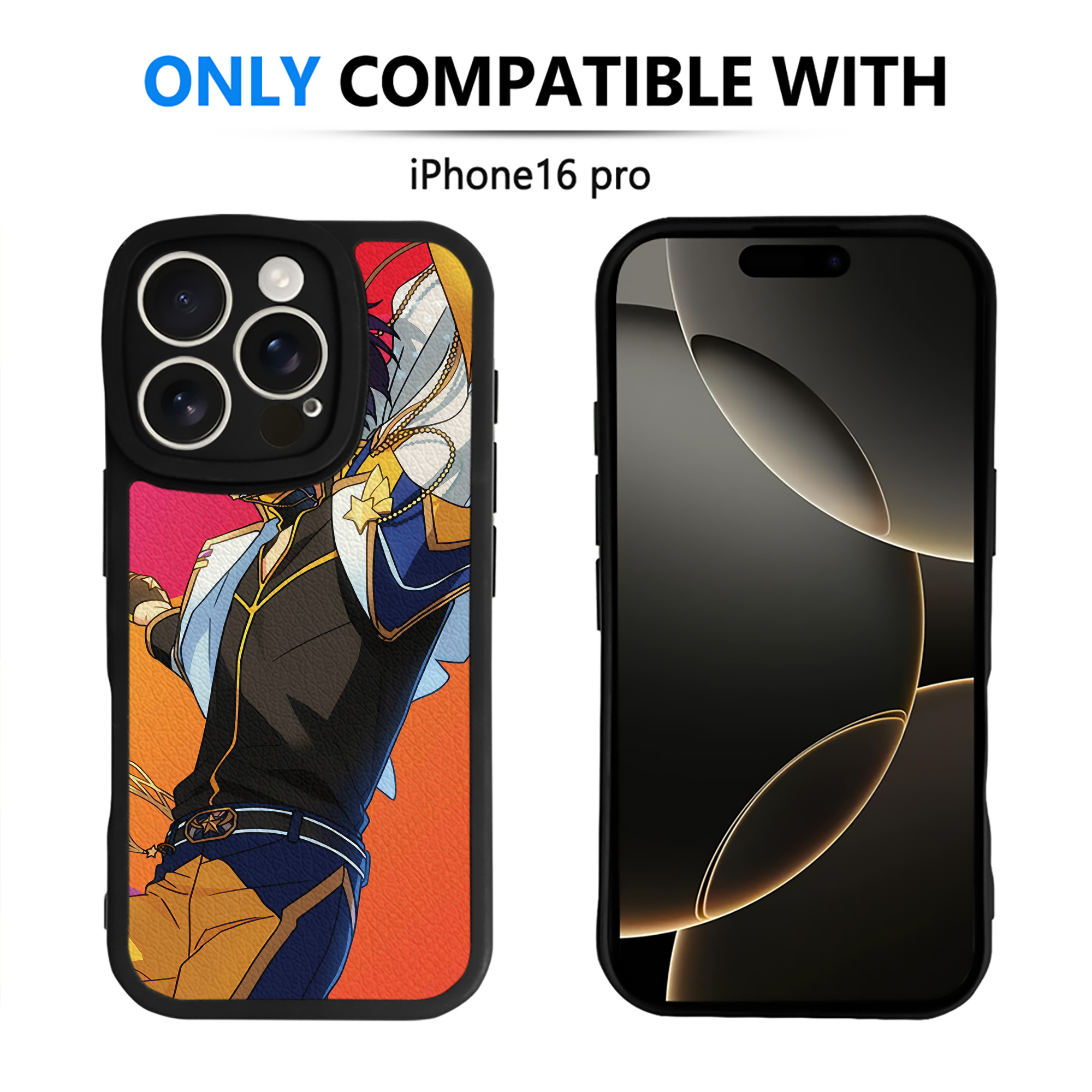 （画像用） あんさんぶるスターズ! Ensemble Stars 【iPhone 16シリーズ対応】シリコンスマホケース（レザー調） 材質：シリコン